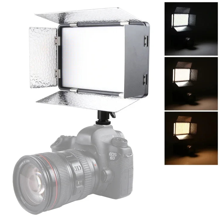 LED01 520 LEDs 4100LM Luz Profissional para Vlogging, Fotografia, Vídeo e Estúdio Fotográfico para Câmaras DSLR Canon / Nikon, 520 LED
