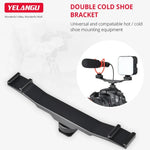 YELANGU YLG0702A Adaptador de Suporte Duplo para Sapata Fria e Quente em Liga de Alumínio, Suporte Duplo para Sapata Fria e Quente