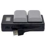 Carregador Digital LCD para Bateria LP-E6 de Câmara SLR Digital para Série Canon, LP-E6