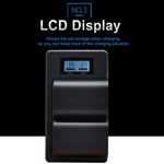Carregador Digital LCD para Bateria LP-E6 de Câmara SLR Digital para Série Canon, LP-E6