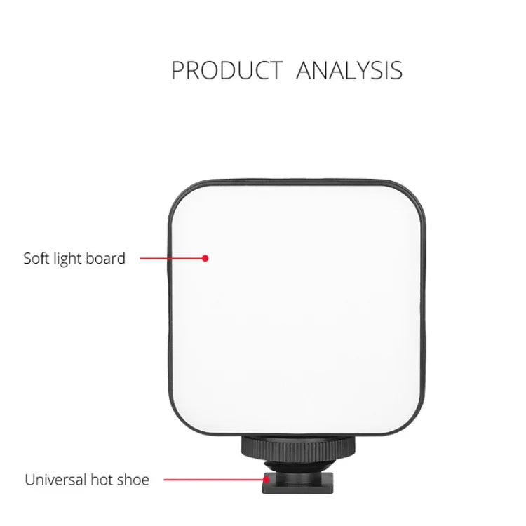 YELANGU LED01 Luz de Vídeo com 49 LEDs para Câmara / Filmadora, Luz de Vídeo