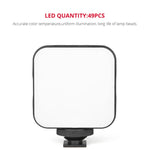YELANGU LED01 Luz de Vídeo com 49 LEDs para Câmara / Filmadora, Luz de Vídeo