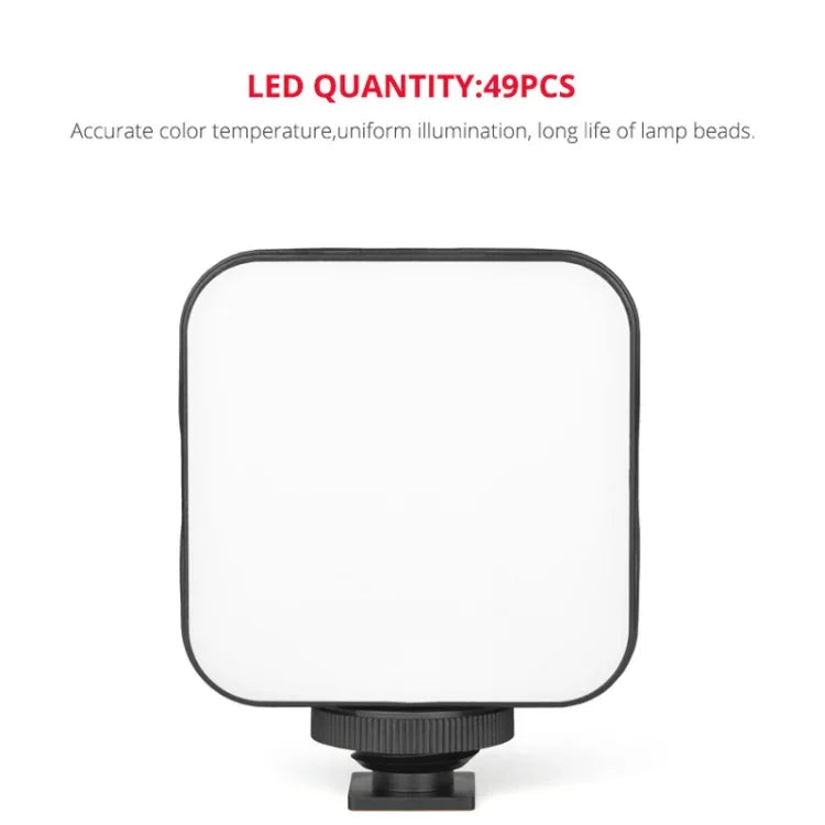 YELANGU LED01 Luz de Vídeo com 49 LEDs para Câmara / Filmadora, Luz de Vídeo