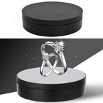 Suporte Giratório Inteligente USB de 13,8cm para Carregamento, Rotação de 360 Graus, Plataforma para Vídeo e Fotografia, Capacidade 3kg