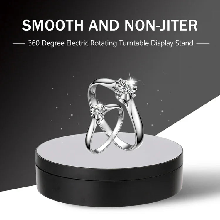 Suporte Giratório Inteligente USB de 13,8cm para Carregamento, Rotação de 360 Graus, Plataforma para Vídeo e Fotografia, Capacidade 3kg