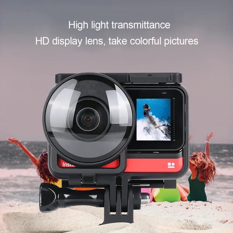Capa Protetora de Vidro para Lente para Câmara Panorâmica Insta360one R com Estrutura, Para Insta360 One R