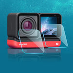 Película de Vidro Temperado para Lente + Ecrã LCD para Insta 360 One R 4K, Para Insta 360 One R 4K