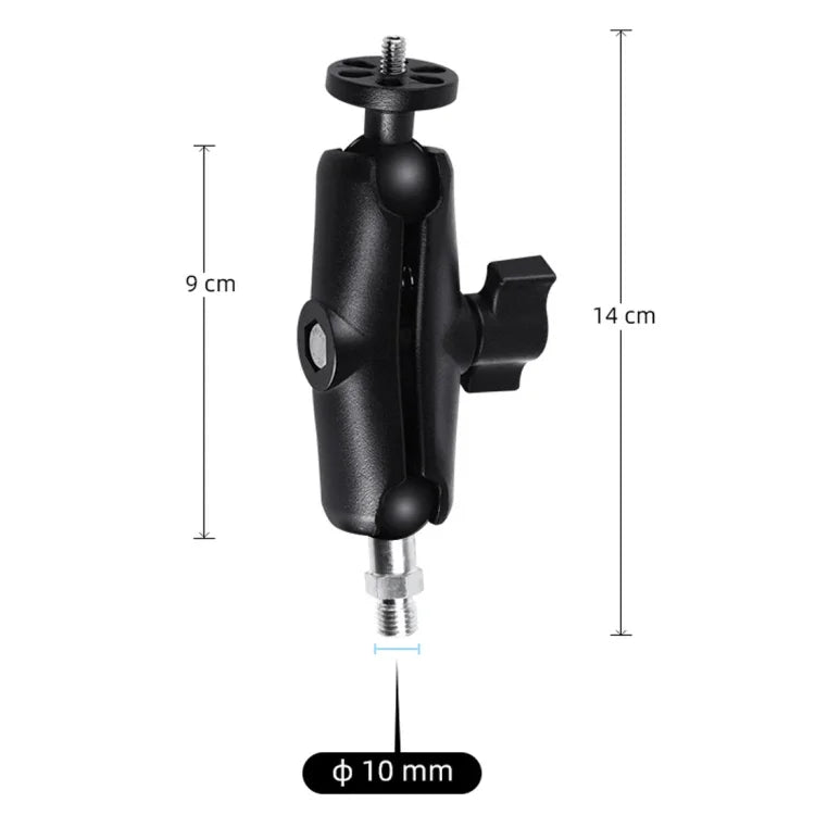 M10 9cm Connecting Rod Fixed Motorcycle Mount Holder with Tripod Adapter & Screw for GoPro, Insta360, DJI and Other Action Cameras, M10 9cm Connecting Rod Holder