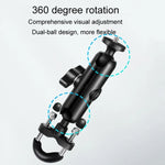 Suporte de Montagem para Guiador de Motociclo com Haste de Ligação 9cm e Cabeça de Bola 20mm com Adaptador de Tripé e Parafuso para GoPro, Insta360, DJI e Outras Câmaras de Ação, Suporte com Haste de Ligação 9,5cm