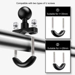 Suporte de Montagem para Guiador de Motociclo com Haste de Ligação 9cm e Cabeça de Bola 20mm com Adaptador de Tripé e Parafuso para GoPro, Insta360, DJI e Outras Câmaras de Ação, Suporte com Haste de Ligação 9,5cm
