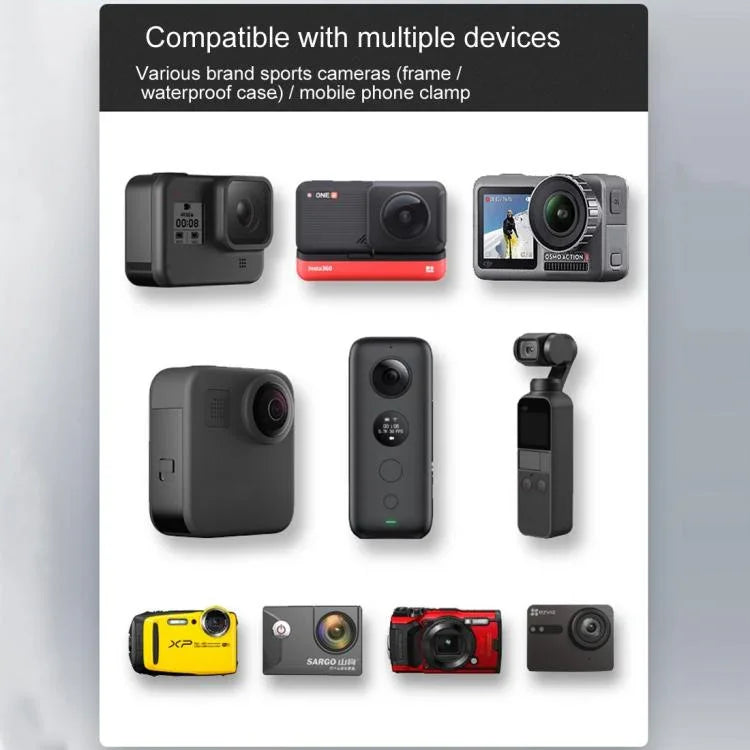 Suporte de Montagem para Guiador de Motociclo com Haste de Ligação 9cm e Cabeça de Bola 20mm com Adaptador de Tripé e Parafuso para GoPro, Insta360, DJI e Outras Câmaras de Ação, Suporte com Haste de Ligação 9,5cm