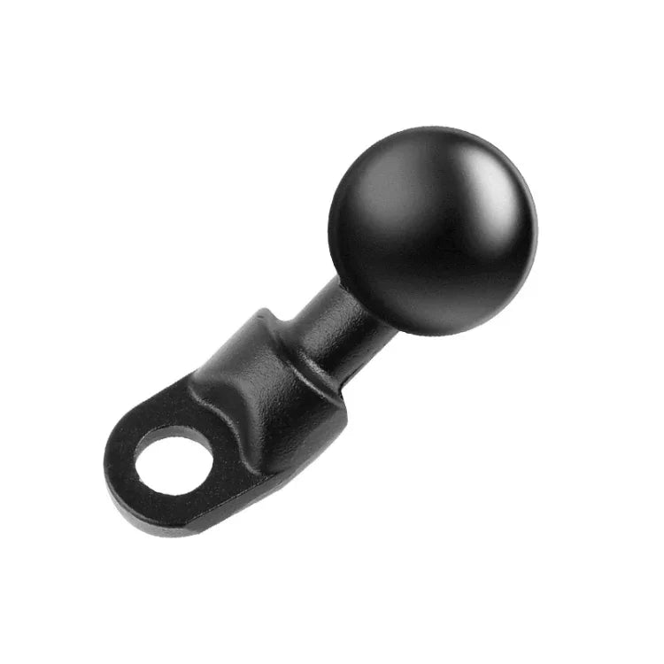 Suporte de Montagem Fixo com Orifício de Parafuso para Espelho Retrovisor de Motociclo com Cabeça Esférica de 25mm para GoPro, Insta360, DJI e Outras Câmaras de Ação, Cabeça Esférica de 25mm com Orifício de Parafuso de 1cm