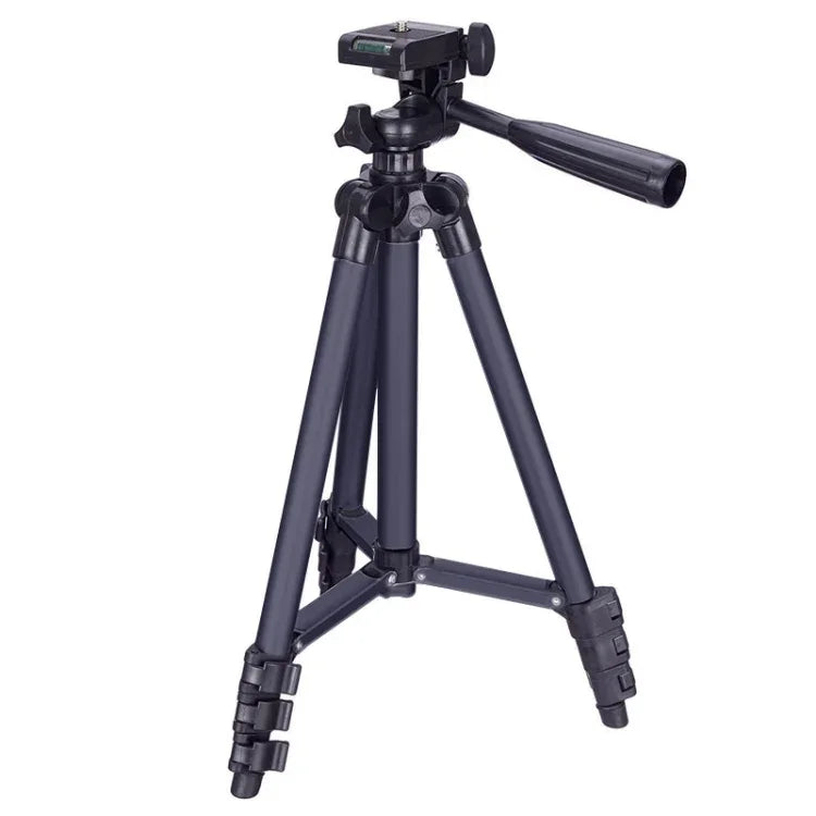 Tripé para Transmissão ao Vivo 3120 com Pernas Dobráveis em 4 Secções, Liga de Alumínio, Cabeça Tridimensional em U para Câmaras DSLR e Digitais, Altura Ajustável: 34-103cm, 3120 Prateado, 3120 Preto