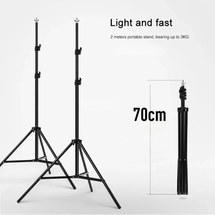 200x200cm Photo Studio Background Support Stand Backdrop Crossbar Bracket Kit, 200x200cm
