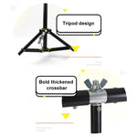 Kit de Suporte para Fundo de Estúdio Fotográfico em Forma de T 150x200cm com Barra Transversal e Presilhas, Sem Fundo, 150x200cm