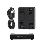 R-R-LF8-CINOR8CA Base de Carregamento Rápido com Dupla Interface para Baterias da Câmara Panorâmica Insta360 ONE R 4K, Base de Carregamento para Baterias