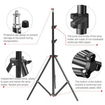 Softbox de Luz Única 50x70cm + Tripé de Iluminação Fotográfica 2m + Suporte de Barra Transversal para Braço + Conjunto de Luz de Flash de Estúdio