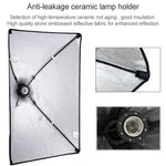Softbox de Luz Única 50x70cm + Tripé de Iluminação Fotográfica 2m + Suporte de Barra Transversal para Braço + Conjunto de Luz de Flash de Estúdio