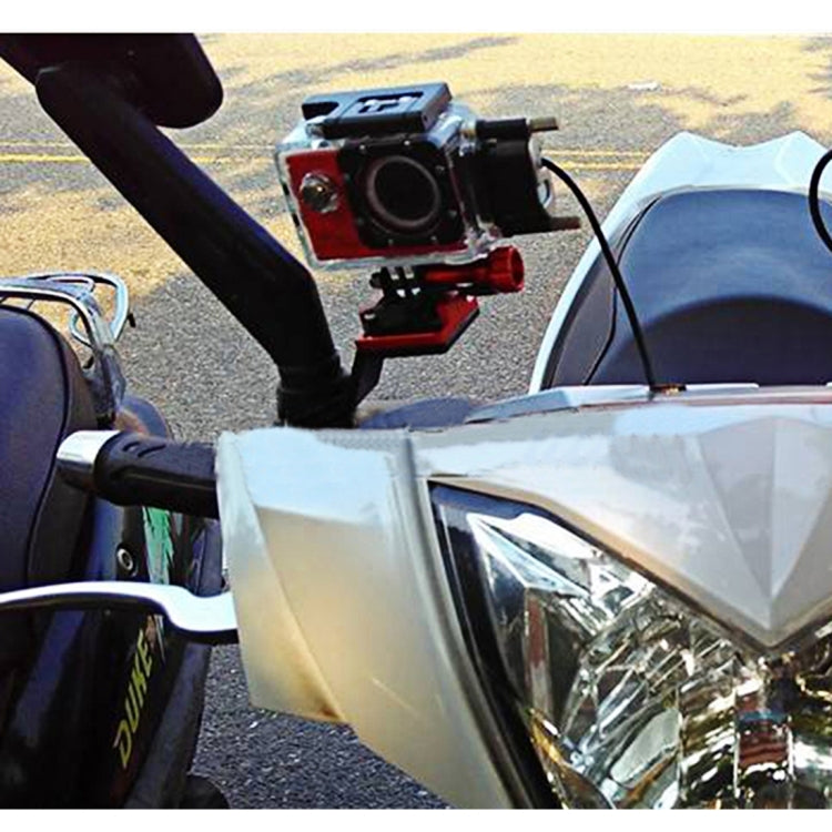 Suporte Fixo para Espelho Retrovisor de Motociclo em Liga de Alumínio CNC para GoPro, Insta360, DJI e Outras Câmaras de Ação