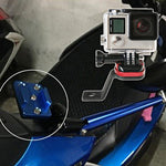 Suporte Fixo para Espelho Retrovisor de Motociclo em Liga de Alumínio CNC para GoPro, Insta360, DJI e Outras Câmaras de Ação