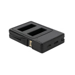 Carregador de Baterias Duplo com Ecrã LCD que Mostra a Capacidade de Carga para GoPro HERO9 Black / HERO10 Black, Mostra a Capacidade de Carga