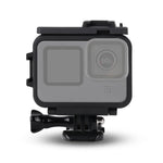 Capa Protetora com Suporte de Moldura de Plástico para GoPro HERO10 Black / HERO9 Black com Fivela Base e Parafuso Longo, Moldura de Plástico