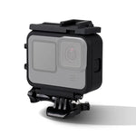 Capa Protetora com Suporte de Moldura de Plástico para GoPro HERO10 Black / HERO9 Black com Fivela Base e Parafuso Longo, Moldura de Plástico