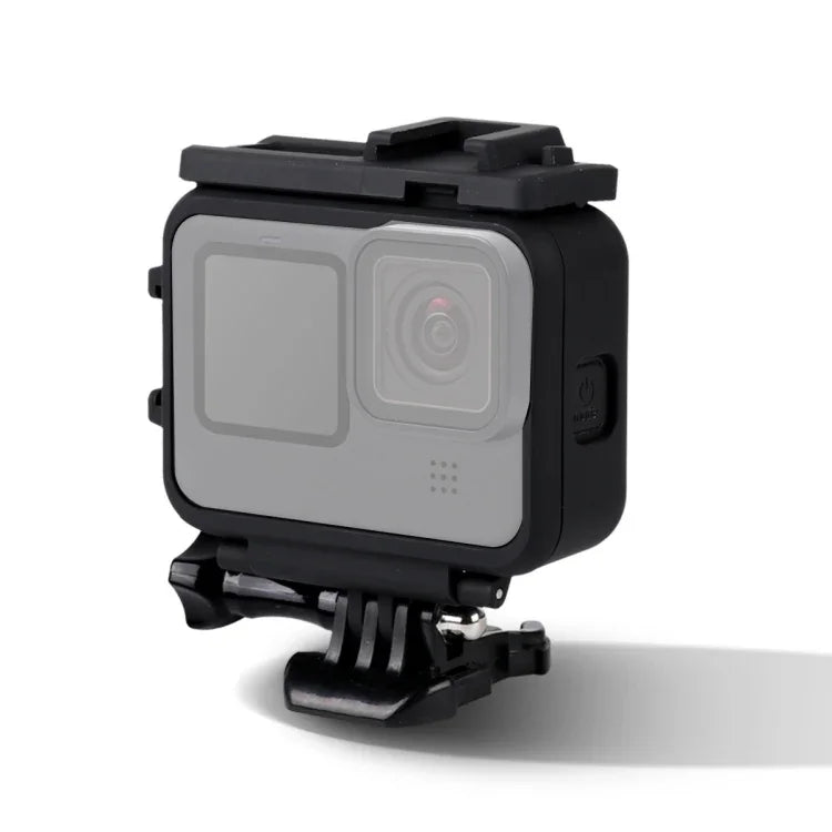 Capa Protetora com Suporte de Moldura de Plástico para GoPro HERO10 Black / HERO9 Black com Fivela Base e Parafuso Longo, Moldura de Plástico