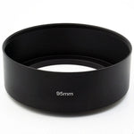 Para-sol de Metal Completo Tipo Tubo Reto com Rosca de 95mm para Objetiva Telefoto Média, 95mm