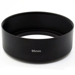 Para-sol de Metal Completo Tipo Tubo Reto com Rosca de 95mm para Objetiva Telefoto Média, 95mm