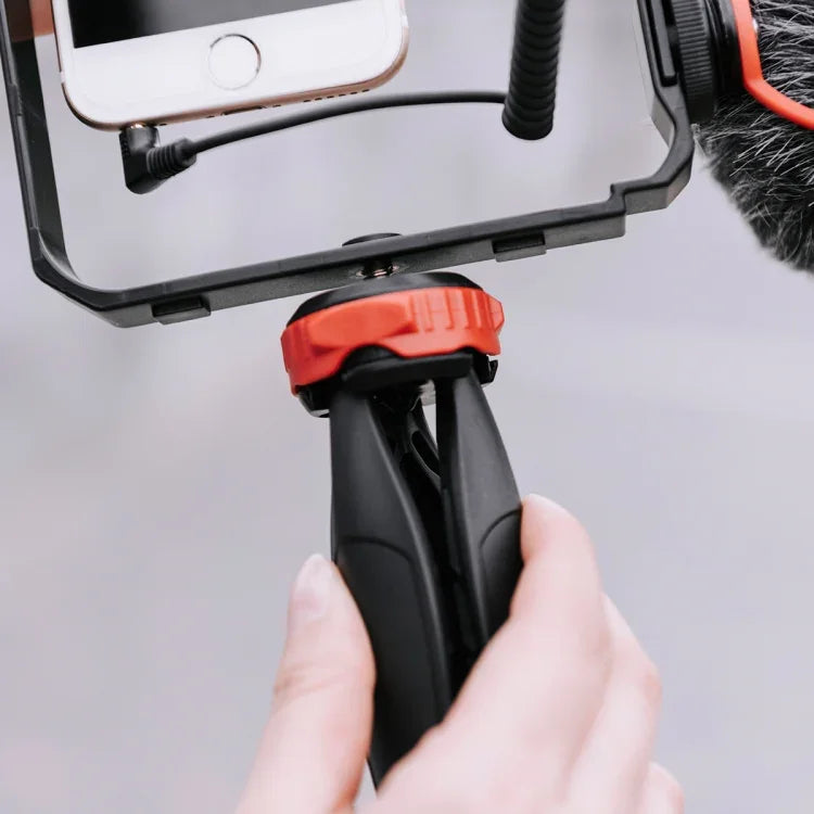 Kit de Tripé e Suporte de Plástico YELANGU PC203 YLG1801C para Vlogging, Transmissão em Direto, Luz LED Selfie, Suporte Estabilizador para Smartphone