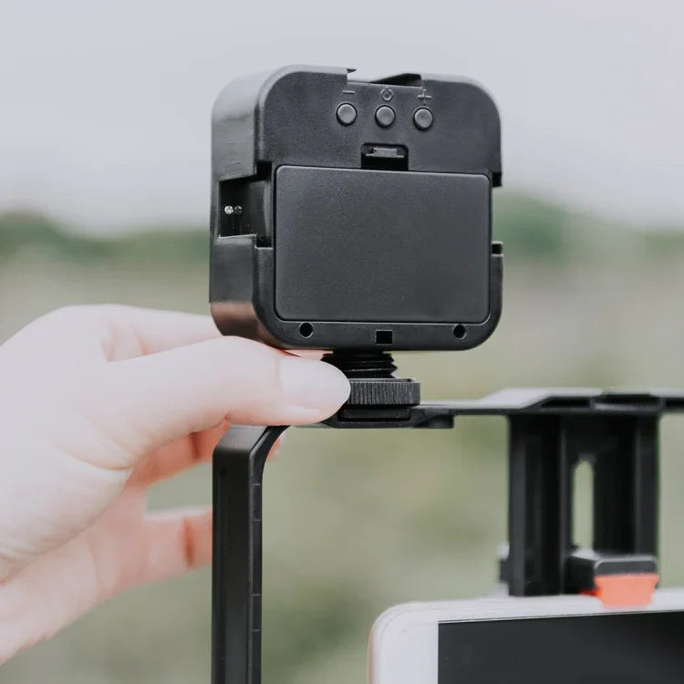 Kit de Tripé e Suporte de Plástico YELANGU PC203 YLG1801C para Vlogging, Transmissão em Direto, Luz LED Selfie, Suporte Estabilizador para Smartphone
