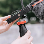 Kit de Suporte com Microfone e Tripé YELANGU PC204 YLG1801D para Vlogging, Transmissão em Direto, Luz LED Selfie, Suporte Estabilizador para Smartphone