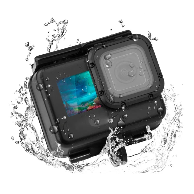 Caixa Protetora Subaquática 50m com Fivela, Suporte Básico e Parafuso para GoPro HERO10 Black / HERO9 Black, Caixa Subaquática 50m