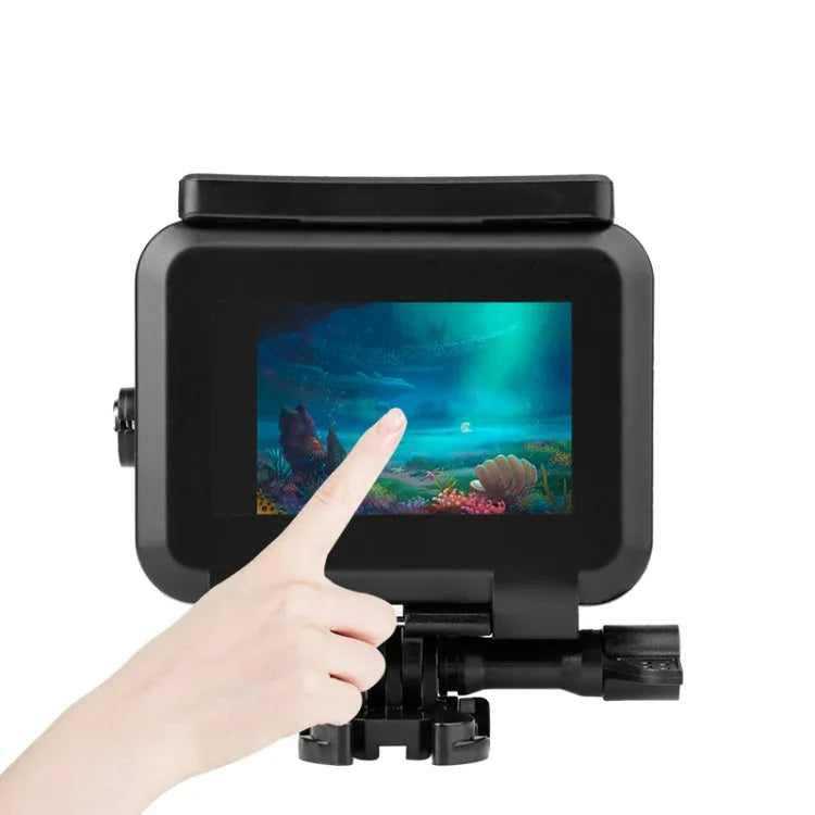Caixa Protetora Subaquática 50m com Fivela, Suporte Básico e Parafuso para GoPro HERO10 Black / HERO9 Black, Caixa Subaquática 50m