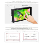 Monitor de Campo para Câmara FEELWORLD LUT6 1920x1080 2600 nits Ecrã IPS de 6 polegadas HDMI 4K com Controlo Tátil, LUT6