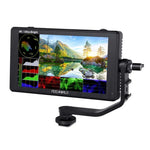 Monitor de Campo para Câmara FEELWORLD LUT6 1920x1080 2600 nits Ecrã IPS de 6 polegadas HDMI 4K com Controlo Tátil, LUT6