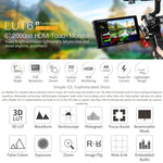 Monitor de Campo para Câmara FEELWORLD LUT6 1920x1080 2600 nits Ecrã IPS de 6 polegadas HDMI 4K com Controlo Tátil, LUT6