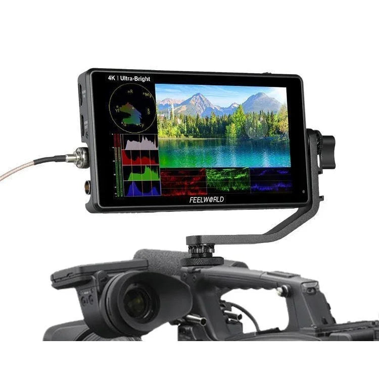 Monitor de Campo FEELWORLD LUT6S 1920x1080 2600 nits 6 polegadas IPS HDMI 4K Ecrã Tátil SDI HDI para Câmara, LUT6S