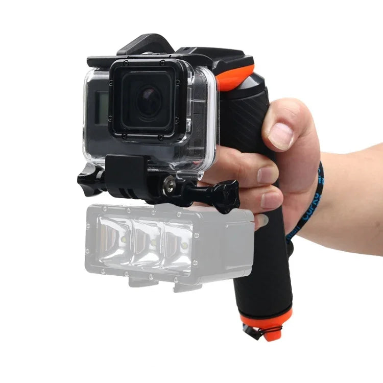Disparador de Obturador + Empunhadura Flutuante para Mergulho com Vara de Flutuabilidade, Correia Anti-perda Ajustável, Parafuso e Chave para GoPro HERO7 /6 Black /5 Black, Disparador de Obturador