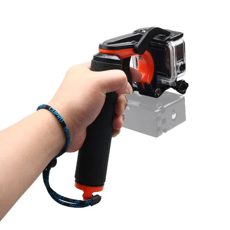 Disparador de Obturador + Empunhadura Flutuante para Mergulho com Vara de Flutuabilidade, Correia Anti-perda Ajustável, Parafuso e Chave para GoPro HERO7 /6 Black /5 Black, Disparador de Obturador