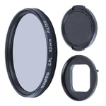 RUIGPRO Filtro de Lente CPL Profissional 52mm para GoPro HERO10 Black / HERO9 Black com Anel Adaptador e Tampa de Lente