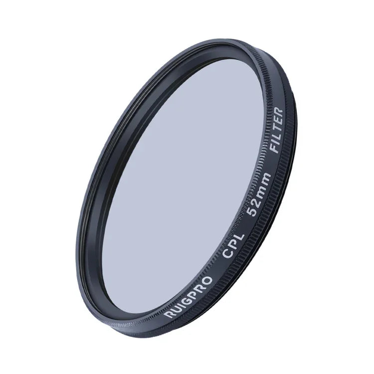 RUIGPRO Filtro de Lente CPL Profissional 52mm para GoPro HERO10 Black / HERO9 Black com Anel Adaptador e Tampa de Lente