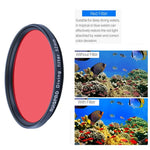 RUIGPRO para GoPro HERO10 Black / HERO9 Black Filtro de Lente Profissional 52mm 10 em 1 UV+ND2+ND4+ND8+Star 8+ +CPL+Amarelo/Vermelho/Roxo+Lente de Aproximação 10X com Anel Adaptador de Filtro e Tampa de Lente