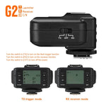 Disparador Flash Sem Fios TRIOPO G2 2.4G Receptor/Transmissor TTL de Alta Velocidade para Câmara Nikon, G2 para Câmara Nikon