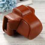 Bolsa de Corpo Inteiro para Câmara em Pele PU com Alça para FUJIFILM X-T200 (Objetiva 15-45mm), Para FUJI X-T200