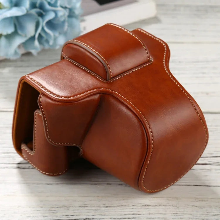 Bolsa de Corpo Inteiro para Câmara em Pele PU com Alça para FUJIFILM X-T200 (Objetiva 15-45mm), Para FUJI X-T200