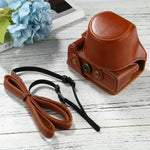 Bolsa de Corpo Inteiro para Câmara em Pele PU com Alça para FUJIFILM X-T200 (Objetiva 15-45mm), Para FUJI X-T200