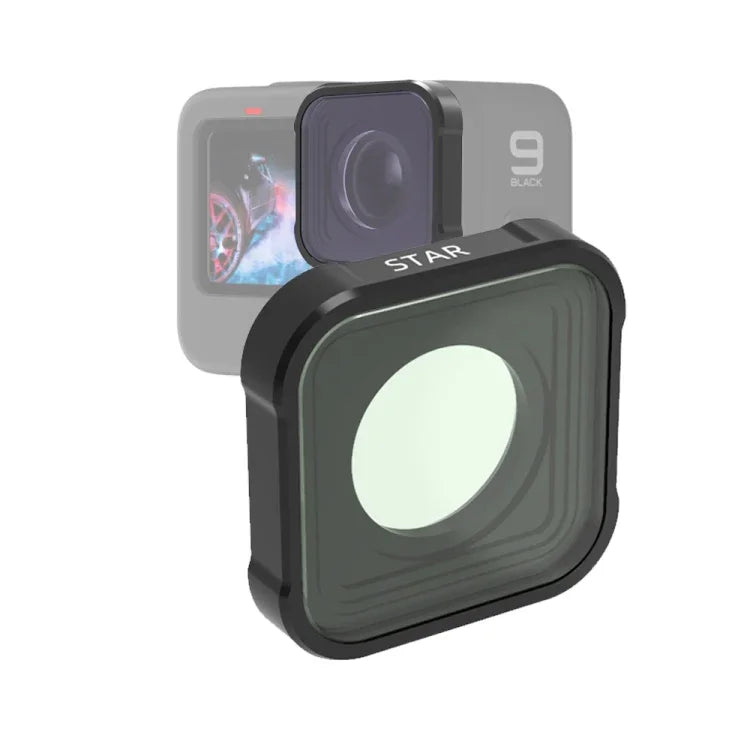 Filtro de Efeito Estrela Série JSR KB para GoPro HERO13 Black /12 Black /11 Black /10 Black /9 Black, Estrela