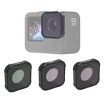 Filtro CPL+ND8+ND16 Série JSR KB para GoPro HERO13 Black /12 Black /11 Black /10 Black /9 Black, 3 em 1